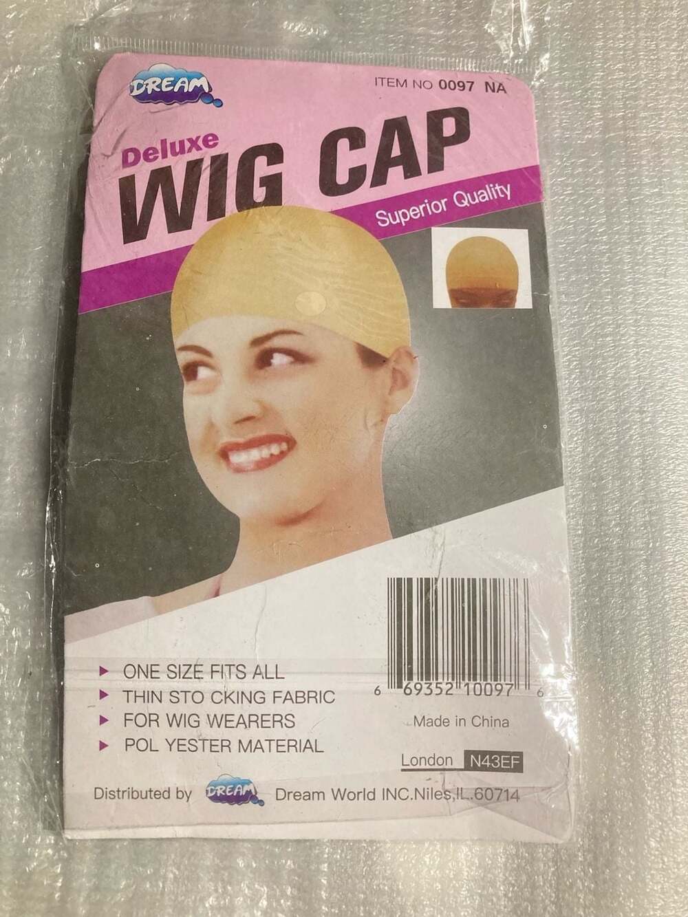 Dream Deluxe Wig Cap Nude Thin Stocking Fabric Style 0097